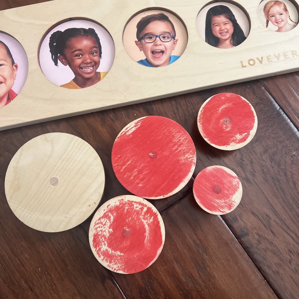Montessori Lovevery Circle Faces Puzzle, Wood, Babbler Kit 13-15 months READ - Picture 3 of 5